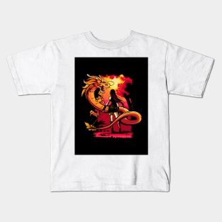 Dragon is the best friend of the Girl Kids T-Shirt